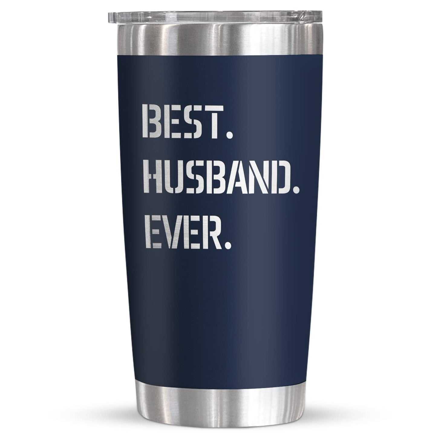 TEEZWONDER Husband Gifts from Wife - Stainless Steel Insulated Coffee Tumbler with Lid 20 oz - Husband Birthday Gift Ideas, Anniversary Wedding Gifts for Him, Cool Stuff for Men