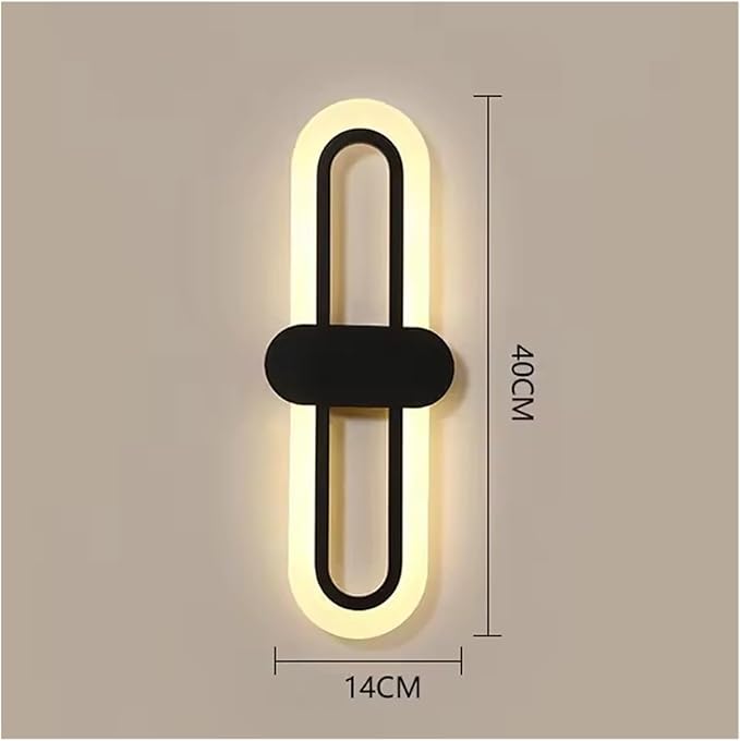 Modern Minimalist Living Room Background Wall Led Three-Color Light-Changing Wall Lamp Simple Aisle Balcony Lamp,Ideal for Bedroom