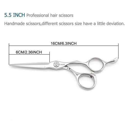 5.5 INCH Hair Cutting Scissors Hair Scissors Professional Haircut Shears and 6 INCH Hair Thinning Scissors Set 440C Kinsaro