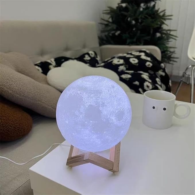 GDPETS Moon Lamp Moon Night Light,16 Colors Moon Light with Stand & Remote &Touch Control and USB Rechargeable Decorative Lamp for Girls Kids Christmas Party Gift（6 Inch