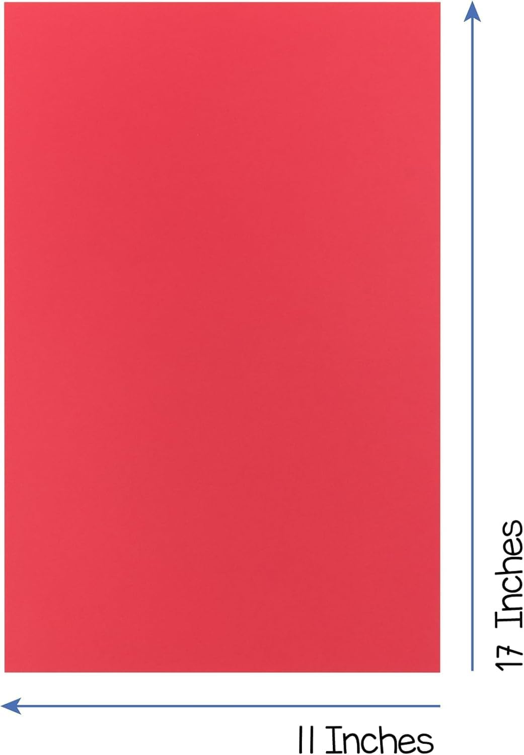 Hygloss 50 Sheets Holiday Christmas Colored Cardstock - 11x17-Inch Red and Green Letter Size Color Cardstock Paper - 65 lb/ 176 gsm, Acid-Free, Fade-Resistant