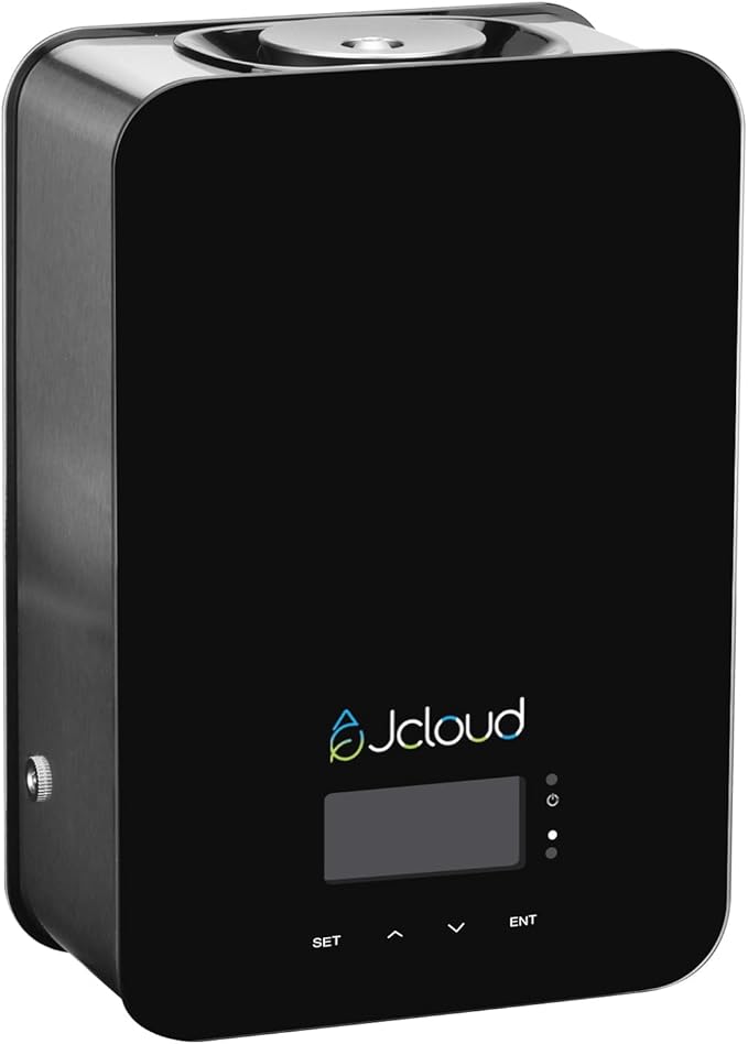 JCLOUD Upgraded Scent Air Machine for Home, Waterless Essential Oil Diffuser with Cold Air Technology, HVAC Scent Diffuser Cover Up to 2000 Sq. Ft, Hotel Scent Diffuser for Large Room, Black