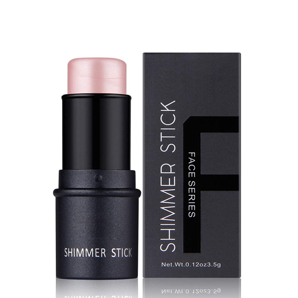 Magical Halo Stick,2Colors Magical Halo Highlighter Stick Powder Highlighting Brightening Facial Makeup Cosmetic(01#)