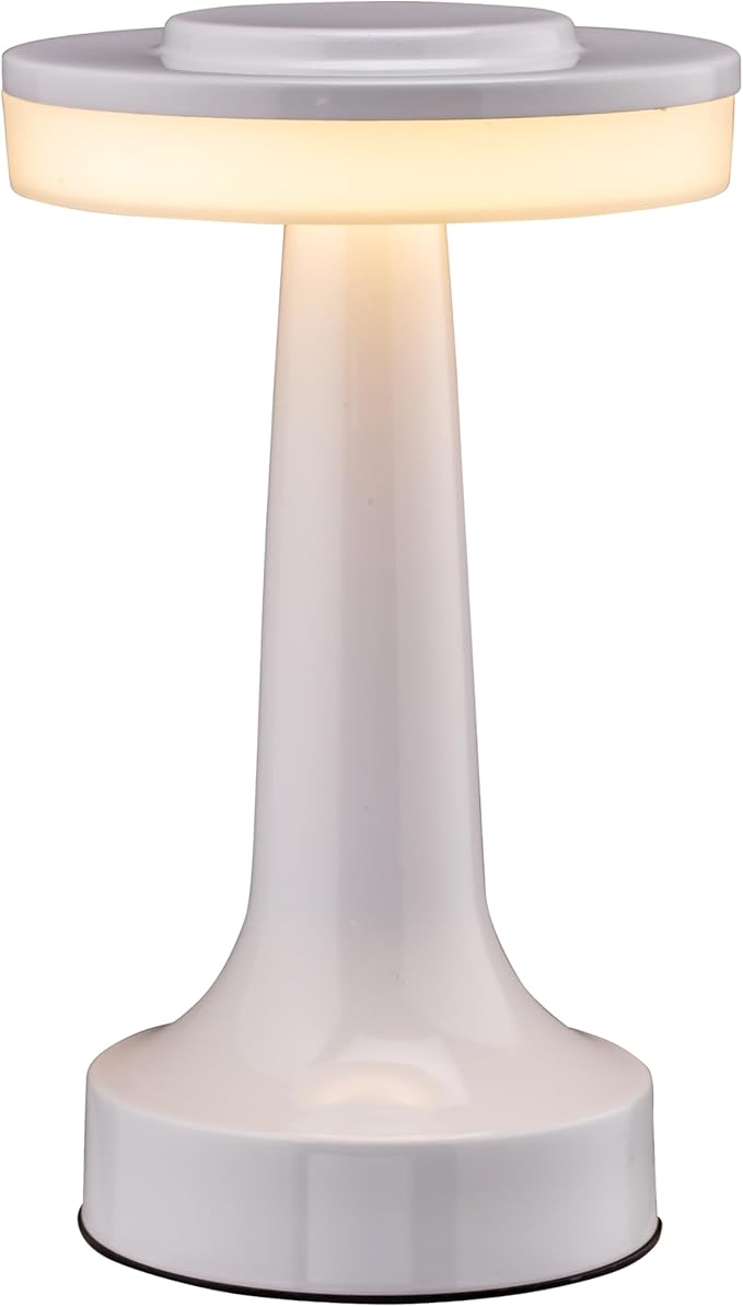 O’Bright Portable LED Table Lamp with Touch Sensor, 3-Levels Brightness, Rechargeable Battery Up to 48 Hours Usage, Night Light for Kids Nursery, Nightstand Lamp, Bedside Lamp (Piano White)