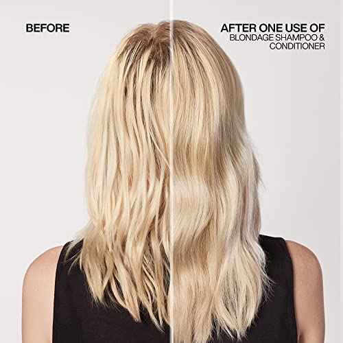 Redken Blondage Color Depositing Purple Conditioner For Blonde Hair - Tones & Moisturizes Brassy Hair