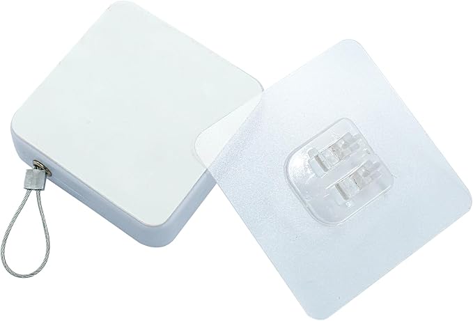 2Pcs Automatic Sliding Door Closer, Punch-Free, Steel Drawstring, White, 1000g Tension, For Bedroom/Bathroom/Office