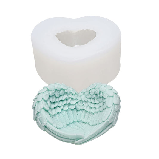 MIMIRACLE Angel Wing Silicone Mold Wings Mold Handmade Molds Aroma Stone Moulds Cake Mould Soap Mould Angel Wing Shape Storage Box Mold DIY Cake Decorating Home Decoration