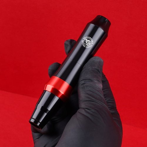 Dragonhawk S4 Wireless Tattoo Pen Kit, Complete Tattoo Machine Gun Kit, Slim Tattoo Pen with Cartridges Needles by Dragonhawklabs, Tattoo Power Supply & Black Tattoo Ink - General Tattoo Kit