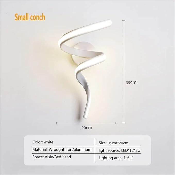 Modern Minimalist LED Wall Lamp Home Indoor Decor Wall Sconce for Living Room Bedroom Bedside Lustres Backgroud Light Decoration(Natural White,A-White Small)