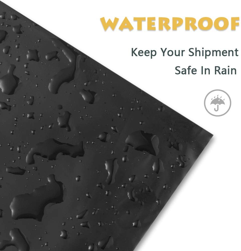 UCGOU Poly Mailers 24x24 Inch Black 50 Pack Extra Large Shipping Bags Strong Thick Mailing Envelopes Self Seal Adhesive Waterproof and Tear Proof Shipping Bags for Clothes