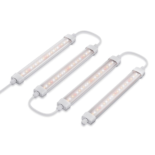 Spider Farmer Glow30 LED Grow Lights Kits, Sunlike Full Spectrum Integrated Plant Waterproof Growing Lamp Supplemental Bars for Grow Tent Indoor Greenhouse Plant Seedling Veg Flower, 4-Pack