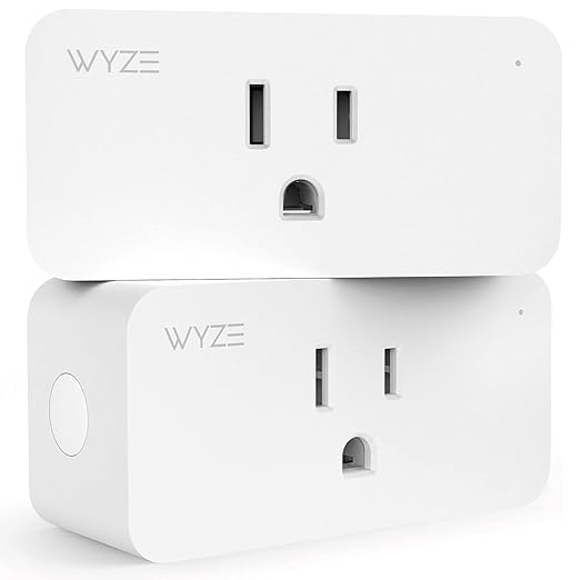 Smart Plug by Wyze Lifestyle, 2.4GHz Smart Home Wi-Fi Plug Outlet Compatible with Alexa, Google Assistant, IFTTT, 15 A, Remote Control, No Hub Required, 2-Pack, Certified for Humans