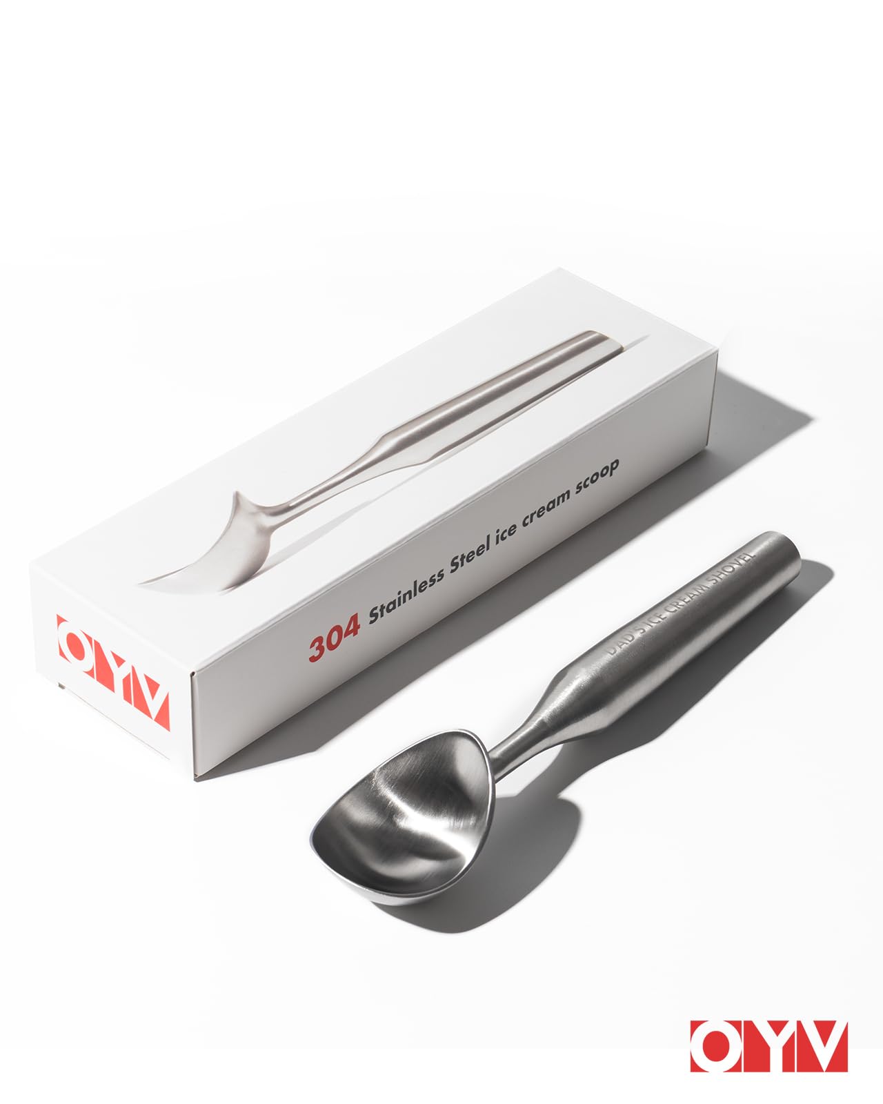 Funny Gifts for Dad, Dad's Ice Cream Shovel Scoop - Stainless Steel Engraved Scoop for Dad, Fathers Day Gifts from Daughter/Son, Heavy Duty Ice Cream Scooper with Dishwasher Safe, Dad Birthday Gift