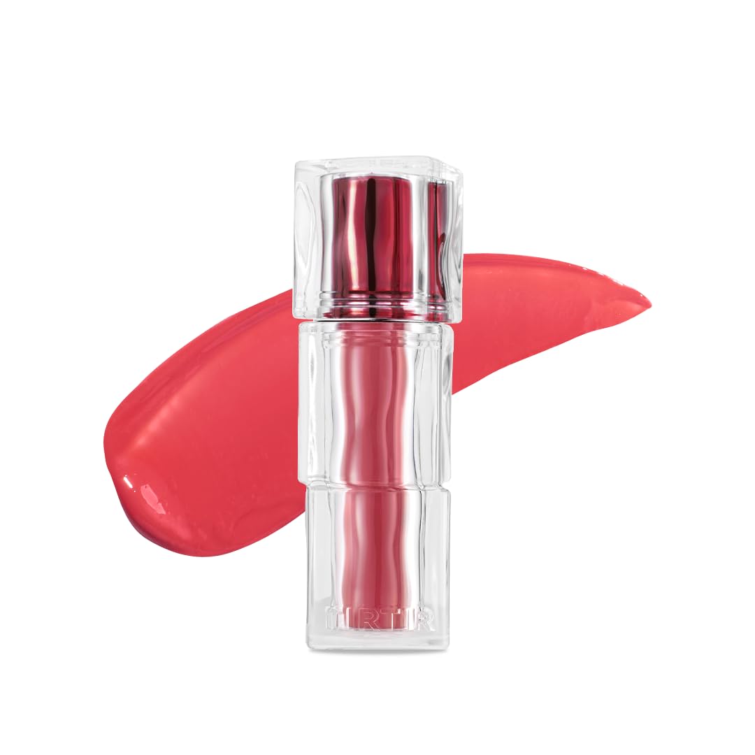 TIRTIR [*Mini Size Waterism Tinted Lip Gloss #17 Aliven, 0.06 Fl Oz â Kiss Ready Lipgloss, 12H Long Lasting Non Sticky Natural Tinted Glow Korean Multiuse Cheek and Lip Tint for Women gift
