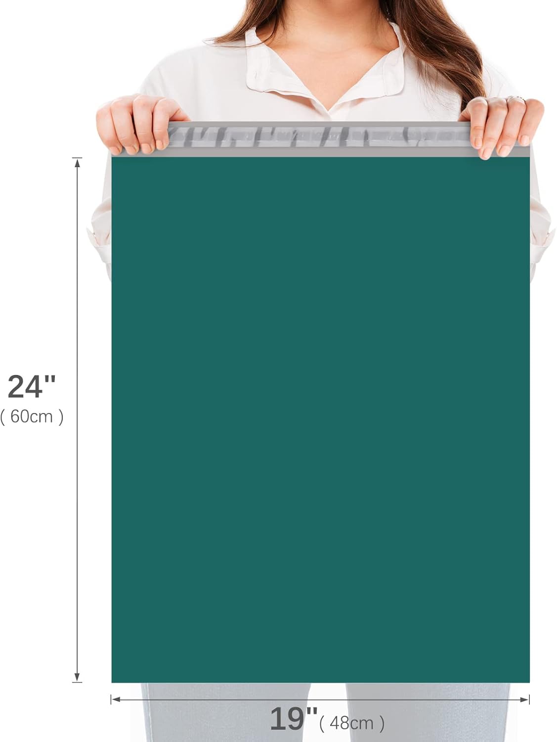 Fuxury Large Poly Mailers 19x24 Inch 50 Pcs, Waterproof Shipping Bags for Clothing, Strong Adhesive Shipping Envelopes for Small Business, Self Seal Mailers Poly Bags Mailing Bags Forest Green
