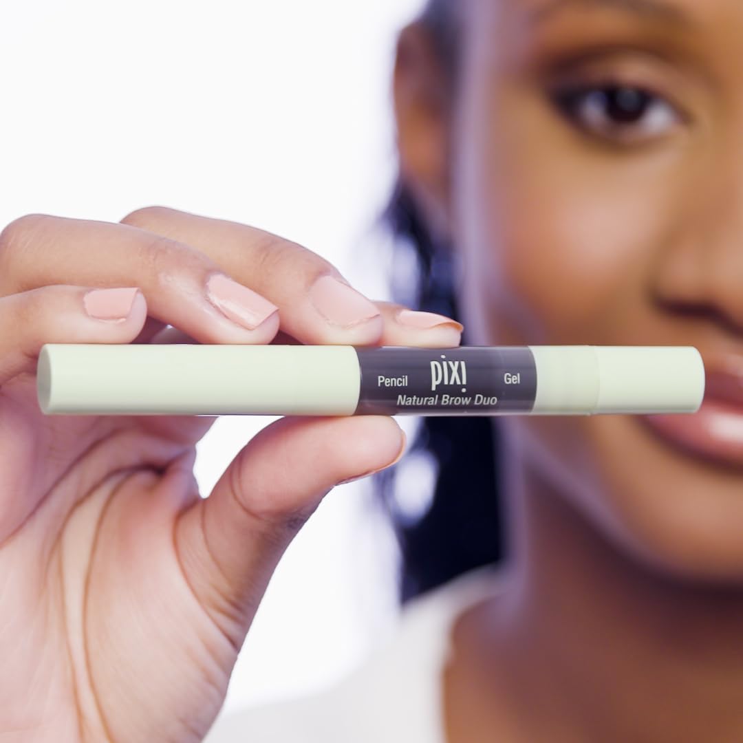 Pixi Natural Brow Duo - Natural Brown, 0.2oz