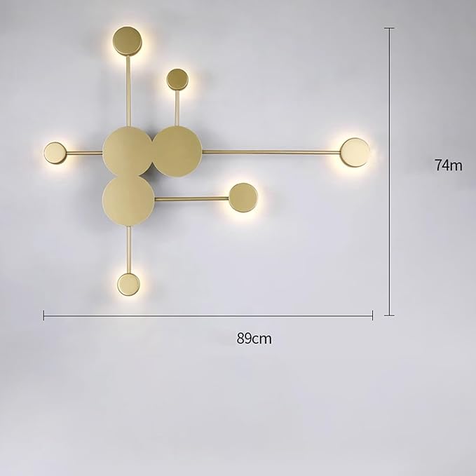 Lights LED Modern Indoor Nordic Circle Background Creatively Decorative Acrylic for Living Room Bedroom