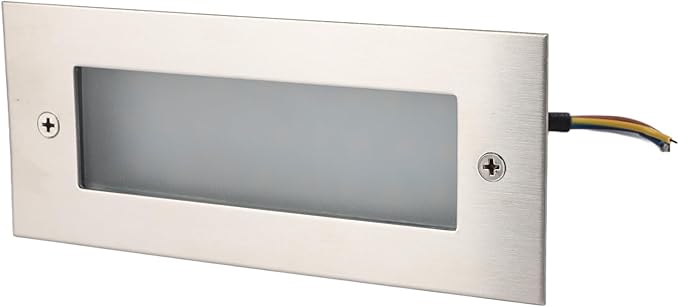 Pwshymi Outdoor Stair Light, Durable Aluminum Alloy Stair Wall Light, 500Lm Brightness, Ideal for and Corridors