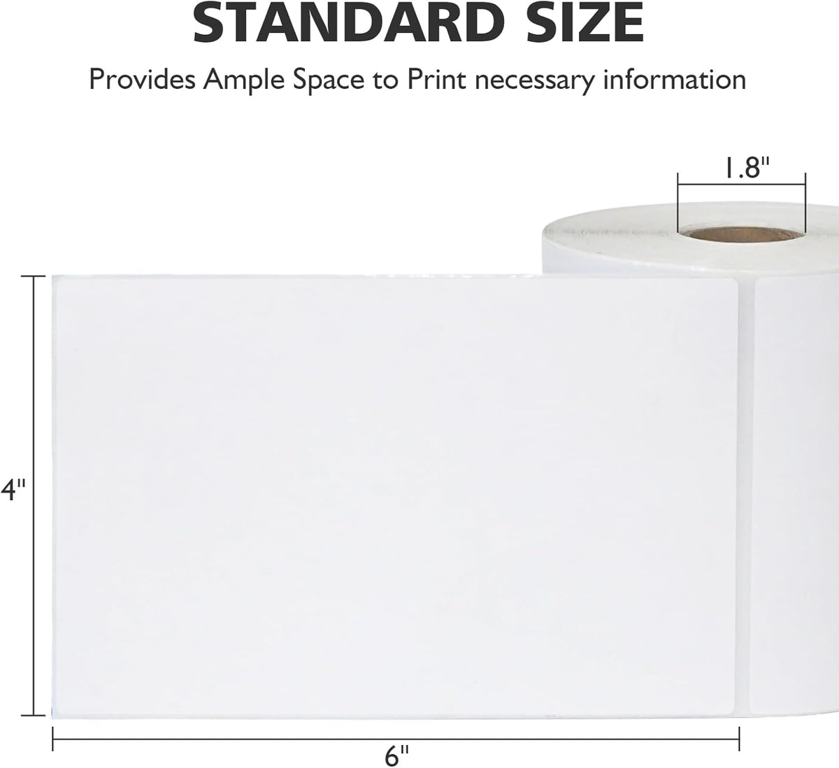 DGBDPACK 4"x6" Direct Thermal Shipping Labels 2400 Lables/8 Roll (300 Pcs per Roll) Compatible with Zebra Rollo Beeprt Printer Permanent Adhesive