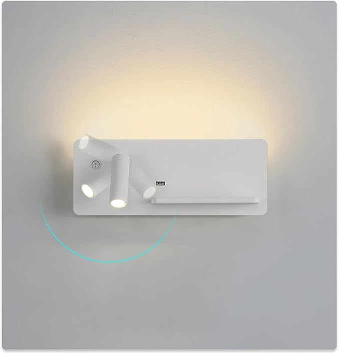 Wireless Charging Column Modern Minimalist Style LED Tone Wall Light Black White Luxury Home Decor Home Appliances Bedroom Nightstand,Crystal Chandelier