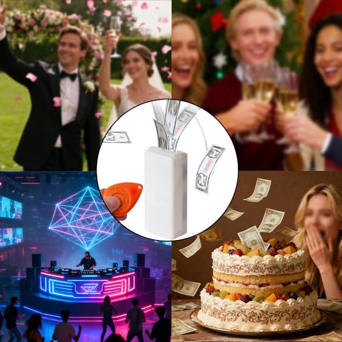 Cake Decoration DIY Money Squirt Surprise Gift Box Flower Bouquet Birthday Coming-of-Age Ceremony Anniversary Party Gift for Birthday Party, Wedding，Gift Cash Box Kit