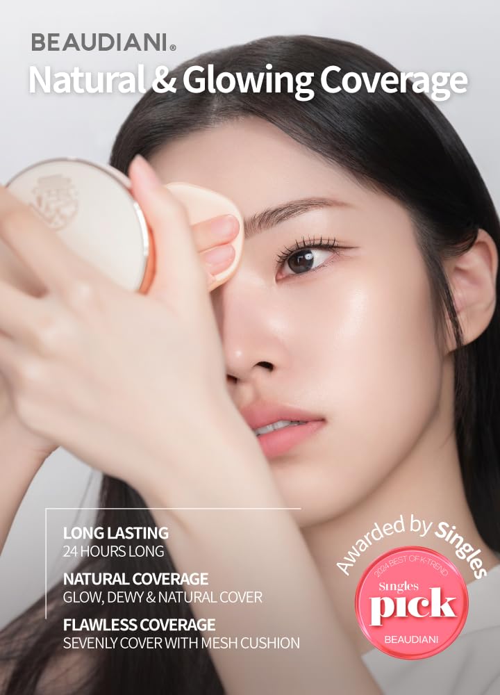 Mesh Tight UP Cushion Refill | Cushion Foundation | Buildable Coverage| Natural Finish | Dewy Glow Make up (03-REFILL Deep cover daily (#23-24))
