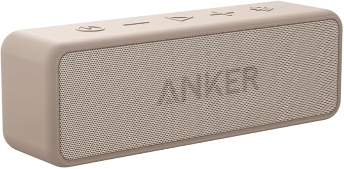 Anker Soundcore 2 Portable Bluetooth Speaker with Stereo Sound, Bluetooth 5, Bassup, IPX7 Waterproof, 24-Hour Playtime, Wireless, Speaker for Home, Outdoors, Travel