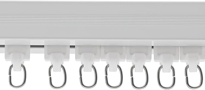 Electric Curtain Tracks, 13.78ft Motorized Curtain Rod System with 4 Control Methods, Voice Control,Timer & Memory Function, Automatic Curtain Opener Ceiling Track for 7.08-13.78ft