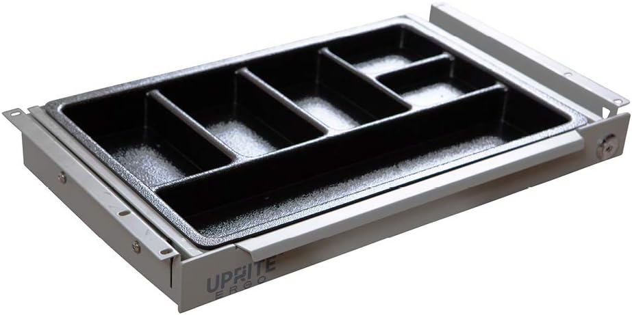 Perfect Posture Max Under Desk Storage Drawer – Large Desk Drawer with Lock for Regular & Sit-Stand Standing Desks, Gray (19.5” x 9.5”)