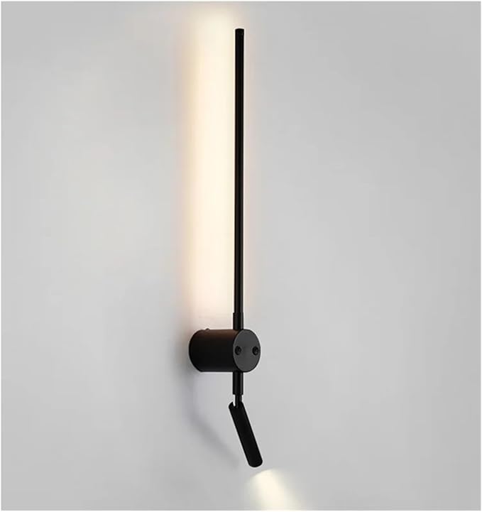 Minimalist Lines LED Wall Lamp Bedroom Decoration Indoor Living Room Fixture Black Wall Lights Stair Hallway Background Sconces,Energy Conservation Wall Light