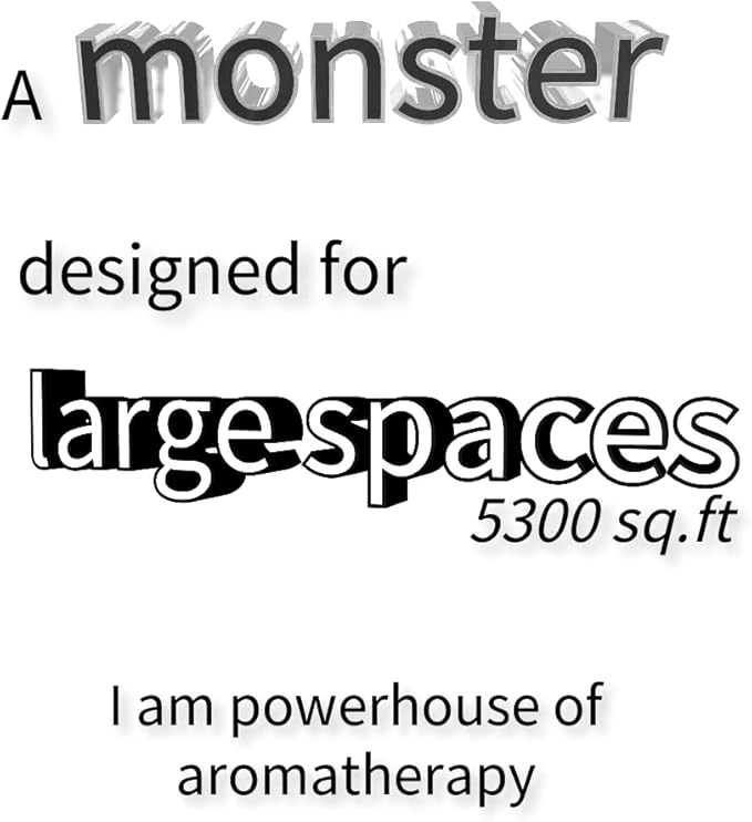 Fragrance Aroma Scent Collection Diffuser - Area 5300 sq ft, Business, Home, Bluetooth Control, Large Bottle, X200 Black, DIFFMELY