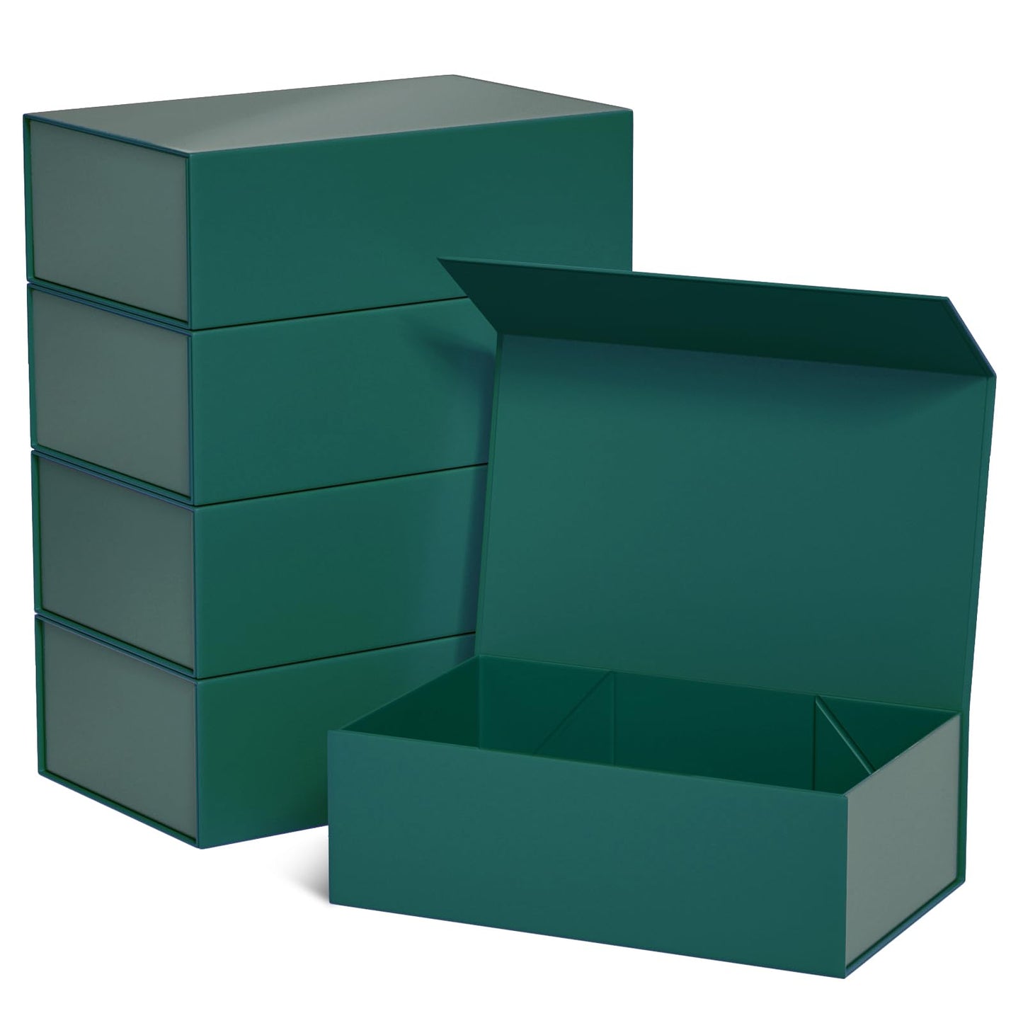 Green Gift Boxes 12" x 6" x 4" with Magnetic Closure Lid Gift Boxes for Presents,Bridesmaid Gifts Box,Cute Box,Birthday Gift box,Luxury for Gift Packaging, Magnetic Gift Box for Wrapping Gifts