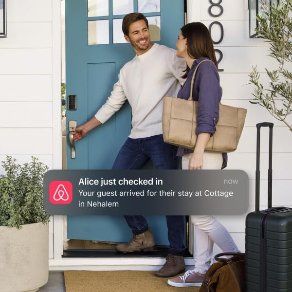 Yale Assure Lock 2 Keypad with Wi-Fi Connect, Black Suede Deadbolt for Vacation Rental Hosts, YRD410-CB1-BSP