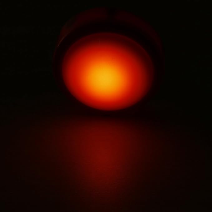 uxcell Tap Lights Battery Powered Touch Sensor LED Lamp Push Night Light Stick-on 3.9 Inch Red Colored 2pcs for Closet Cabinet Bedroom Storage Shed Hallway Stair Camping
