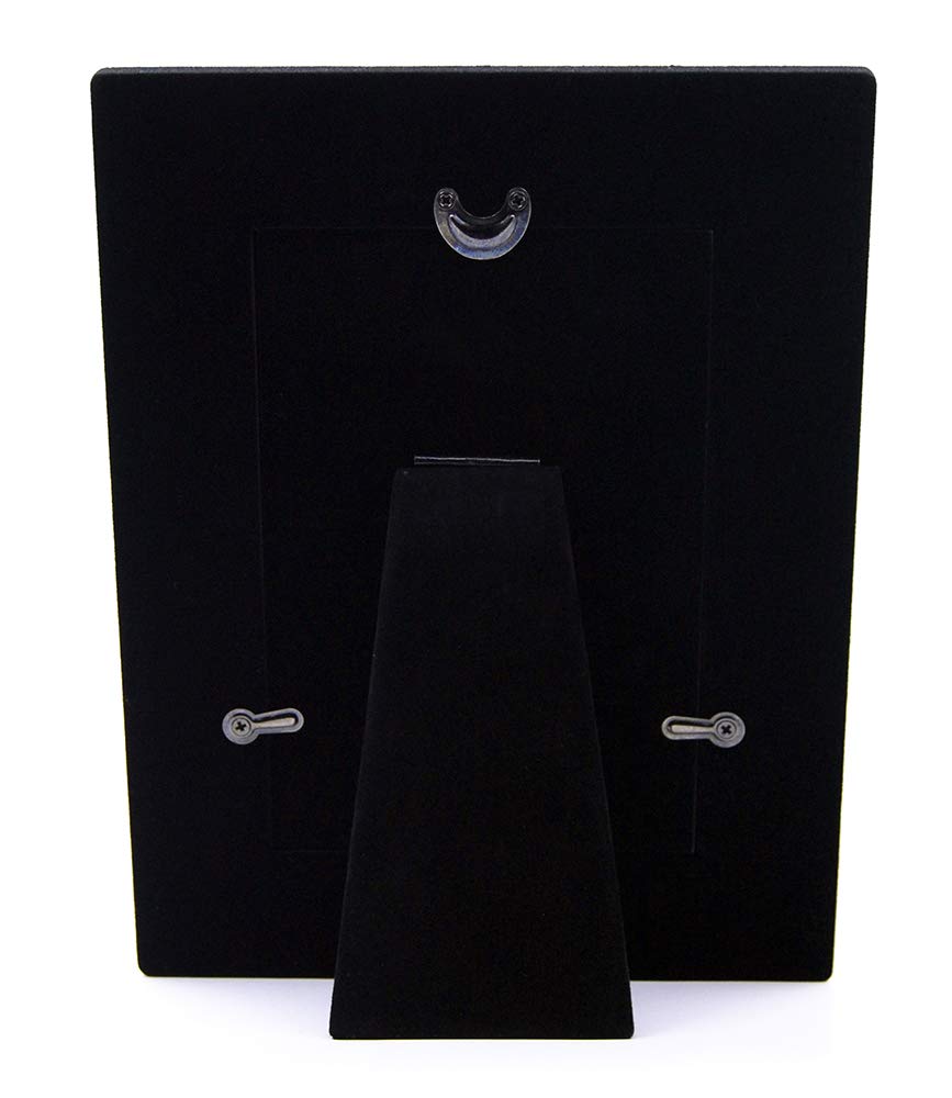 Haysom Interiors Beautiful Two Tone Silver Plated 50th Anniversary 4" x 6" Picture Frame with Black Velvet | Unique and Thoughtful Gift Idea