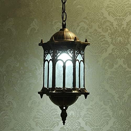 Europe Outdoor Hang Light Retro Garden Balcony Pendant Lamp Restaurant Decoration Lighting Study Villa Yard Luminaria,chandalier