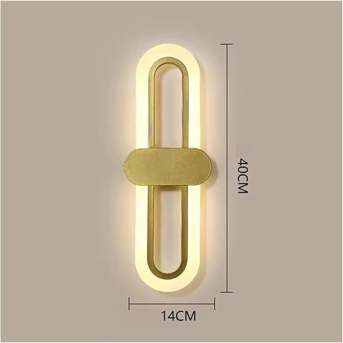 Modern Minimalist Living Room Background Wall Led Three-Color Light-Changing Wall Lamp Simple Aisle Balcony Lamp,Ideal for Bedroom