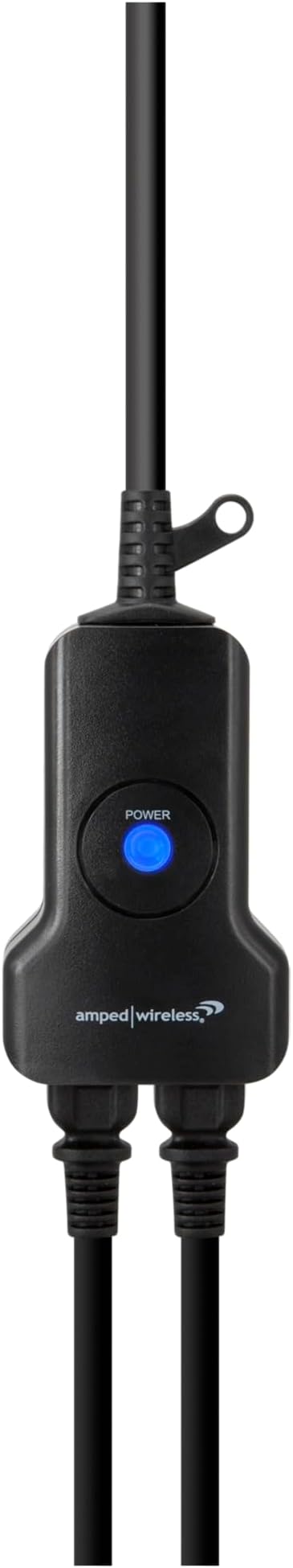 Amped AWPW208 Wireless Wi-Fi Outdoor Smart Plug with 2 Sockets, Compatible with Amazon Alexa or Google Assistant (Sold Separately), Black