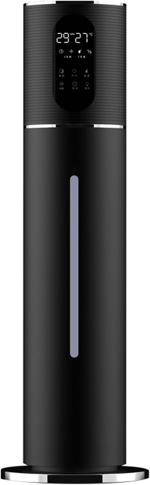 Floor-Standing Air Humidifier for Home Living Room and Bedroom with Water Pump Smart WiFi Humidifier Large Capacity Large Mist Volume UV Purification Atomizer(Black)