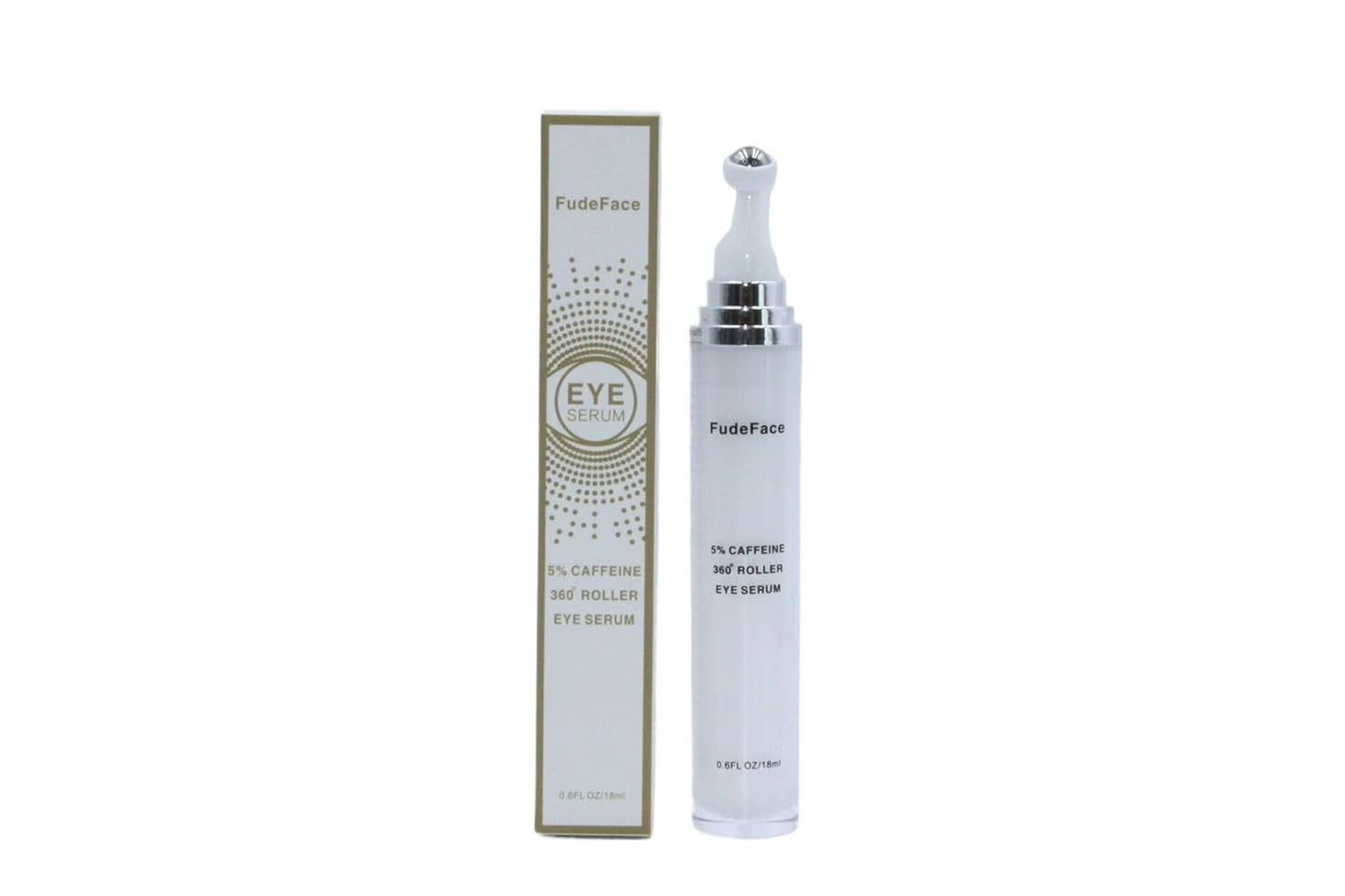 5% Caffeine Eye Serum and Under Eye Roller Cream for Dark Circles and Puffiness, Cafeine with 360Â° Massage Ball Reduce Wrinkles and Fine Lines,Bags under eyes