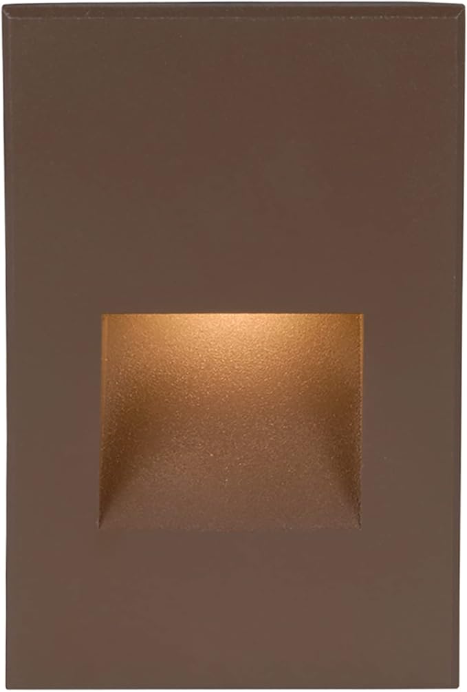 WAC Landscape Lighting, LEDme 120V LED Vertical Indoor and Outdoor Step and Wall Light 2700K Built-in LED in Bronze