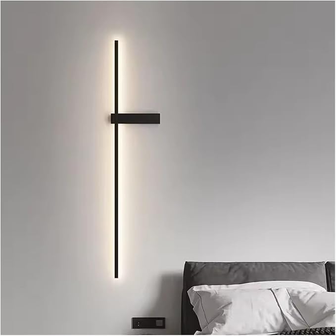 LED Wall Lamp Modern Minimalist Strip Wall Decor Lights Lighting for Bedroom Bedside Living Room TV Sofa Lobby Background Decor,Wall Lamp