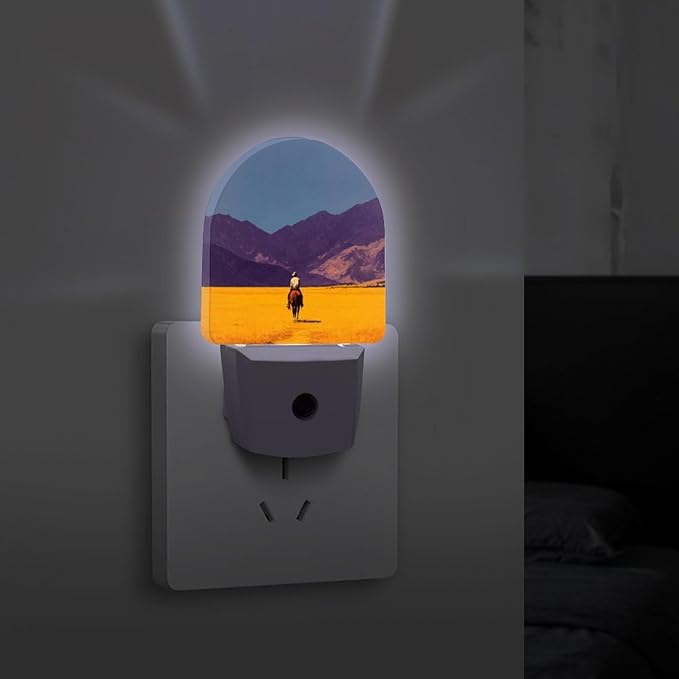 Plug in Night Light with LED & Smart Light Sensor, Stratum Auto-On/Off Night Lights Plug Into Wall for Bedroom, Bathroom, Hallway, Stairway