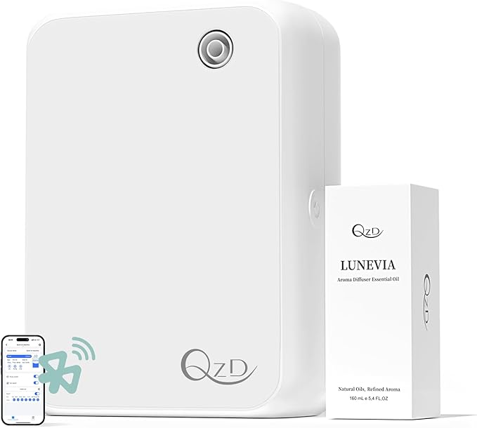 Waterless Scent Machine for Large Room, Bluetooth Cold Air Diffuser for Home & Commercial Use, Up to 2500 Sq.Ft, 500ML Capacity, Includes 160ML Essential Oil.