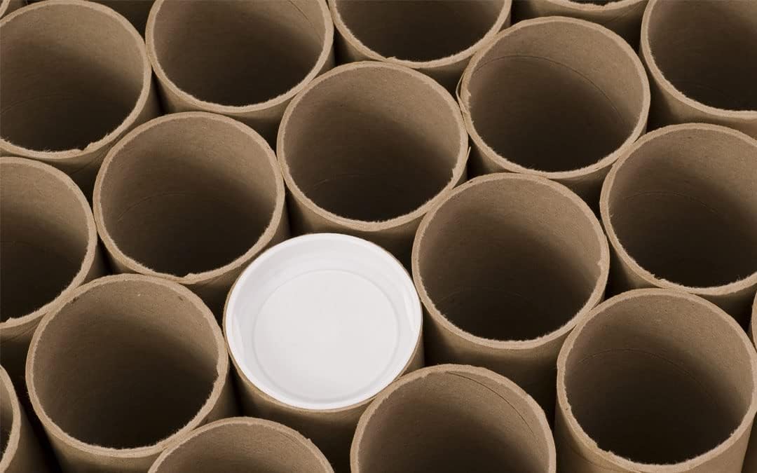 MagicWater Supply Mailing Tube - 2 in x 36 in - Kraft - 4 Pack - for Shipping and Storage of Posters, Arts, Crafts, and Documents