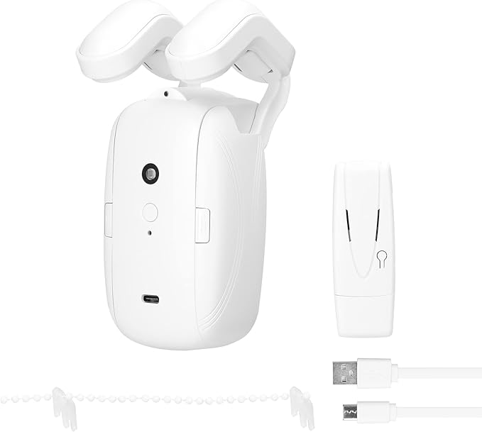 WiFi Intelligent Curtain Motor Electric Curtain Robot Automatic Opener No Wiring with Gateways Support APP Remote Control Timer Setup Temperature & Sensing Compatible with