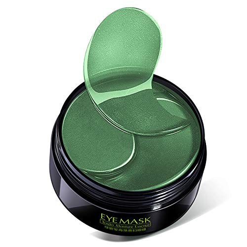 Collagen Eye Gel Pads, Green Tea Under Eye Patches, Firming Eye Mask, 30 Pairs Collagen Eye for Eye Moisturizing, Dark Circles, Wrinkles, Fine Lines, Under Eye Bags