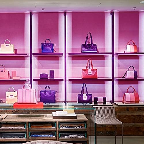 LABOREDUCER RGB Under Cabinet Lights,6 Pack Plug in or Hardwired Linkable RGB LED Closet Light with Remote and APP Control,24V Under Cabinet Lighting for Kitchen Closet Counter 18W(RGB+Cool White