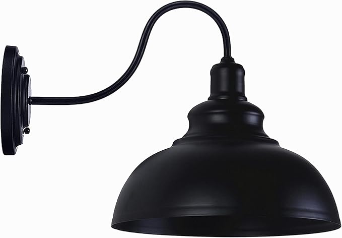 Lightess Black Wall Sconces with Dimmer ON/Off Switch, Dimmable Wall Mount Light Fixture Industrial Farmhouse Lighting for Kitchen Living Room, C91Y112
