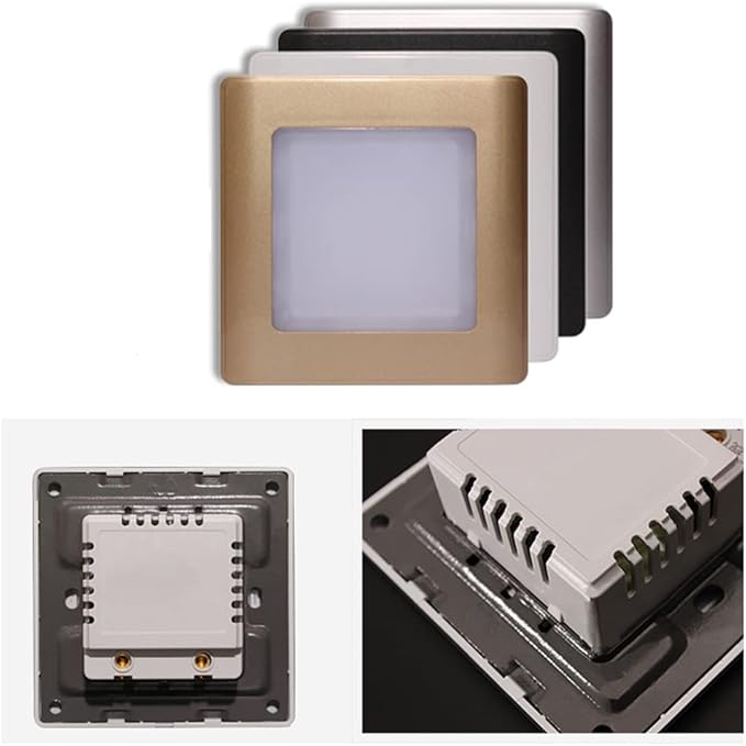 LED Step Lamp Stair Light AC85-265V Wall Light Corridor Aisle Lighting Indoor Wall Lighting CoolWhite Black